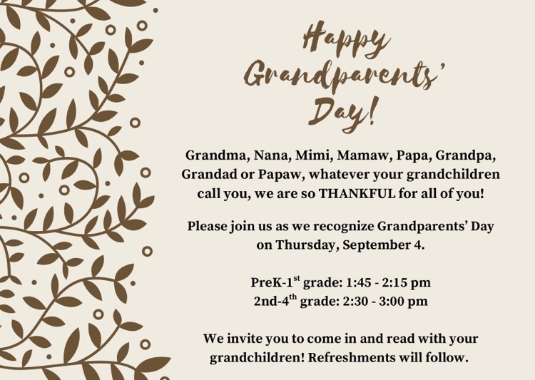 Grandparents’ Day Event Description