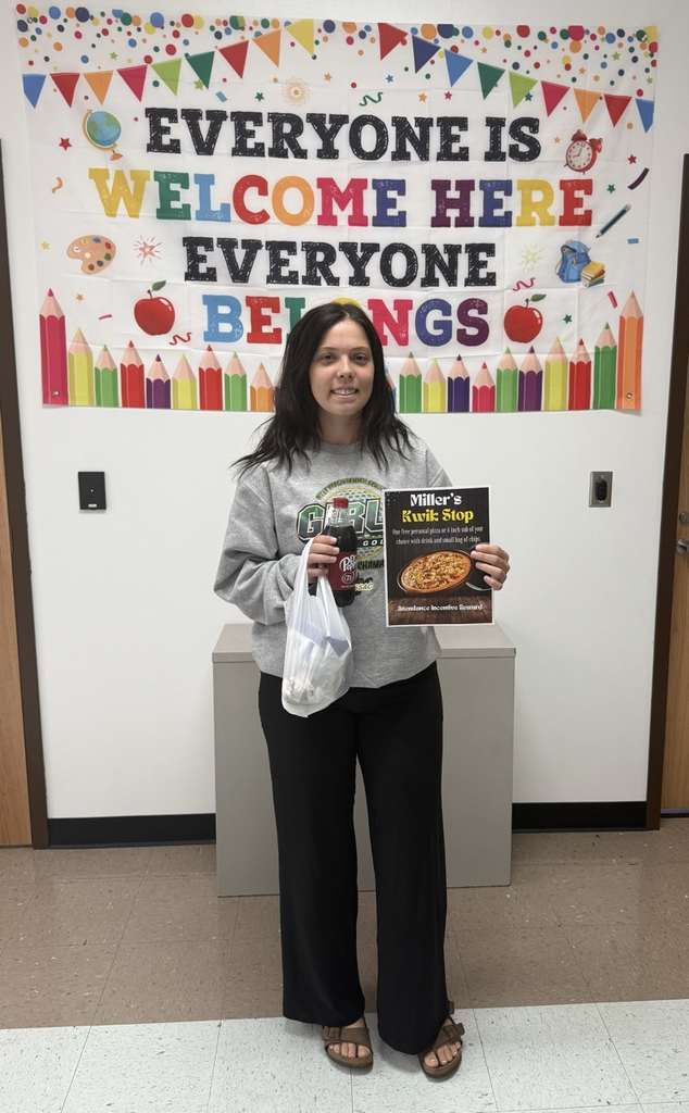 picture of Cmhs student for winning perfect attendance lunch