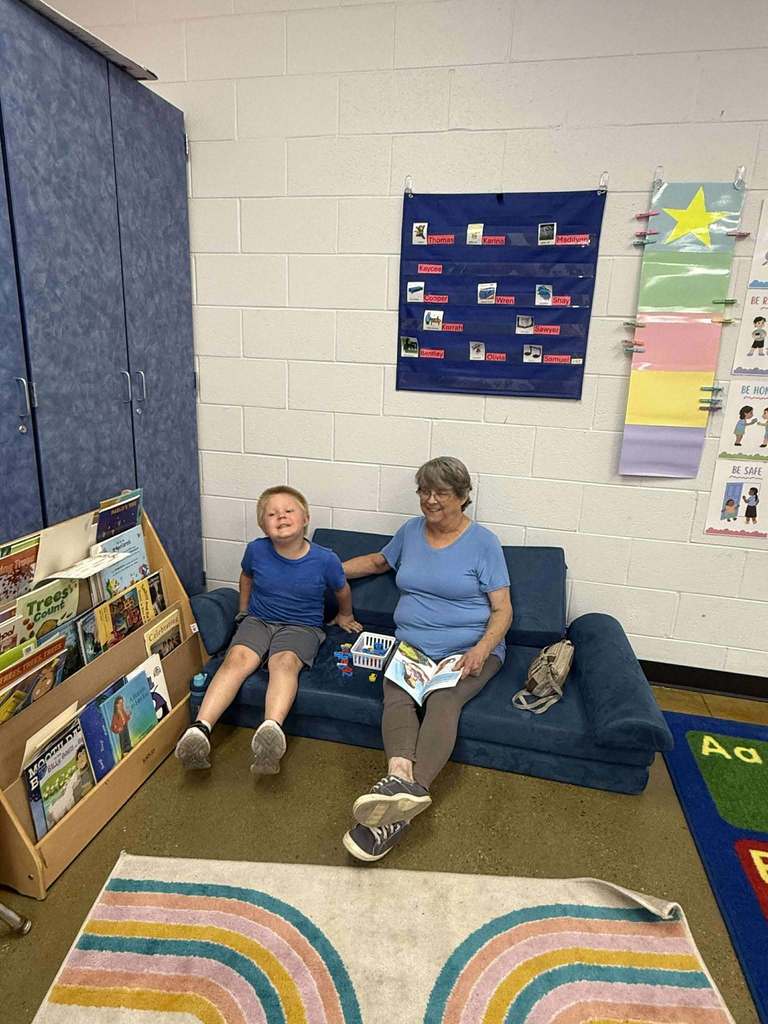 Student with grandparent
