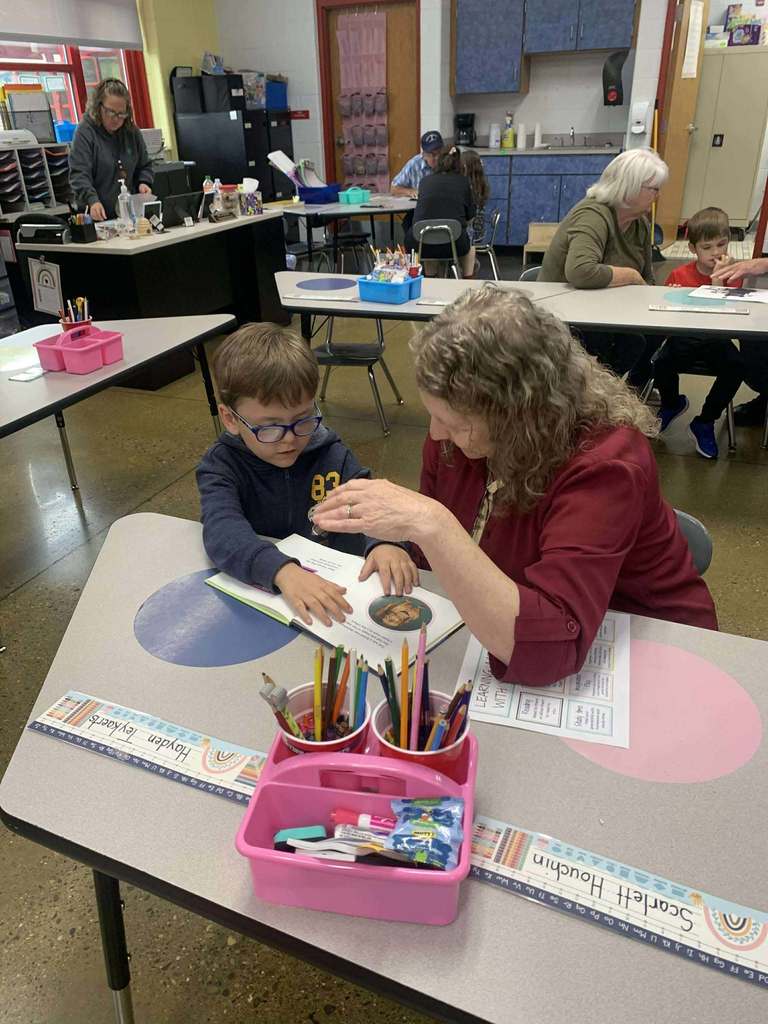 Student with grandparent
