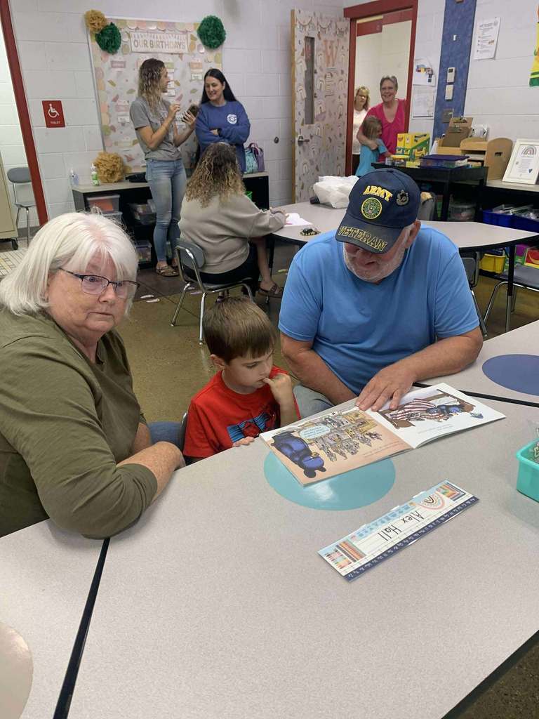 Student with grandparent