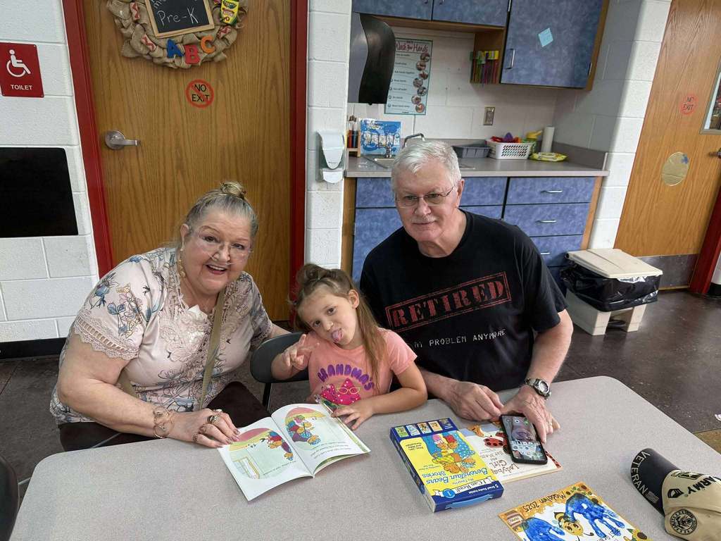 Student with grandparent
