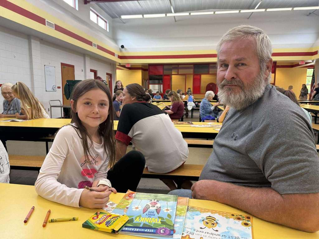 Student with grandparent