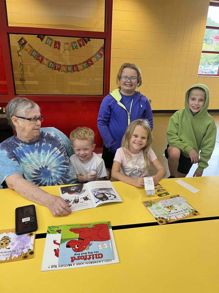 Student with grandparent
