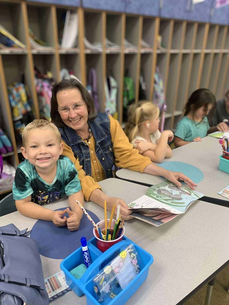 Student with grandparent