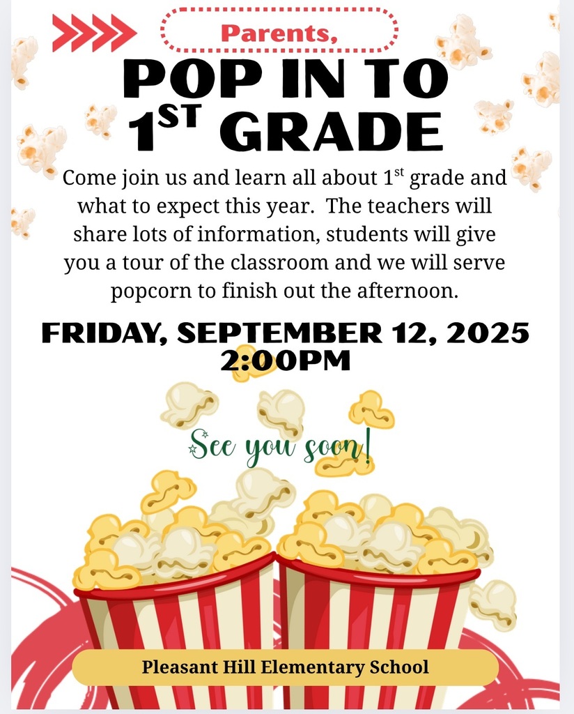 Event Flier for 1st Grade Pop into 1st Grade