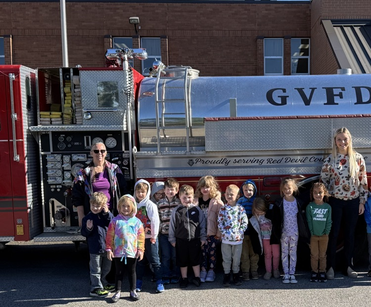 PreK and fire truck