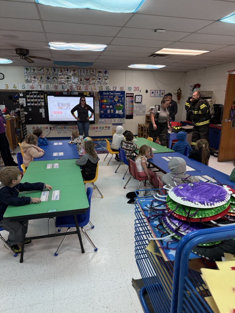 fire fighters in PreK room