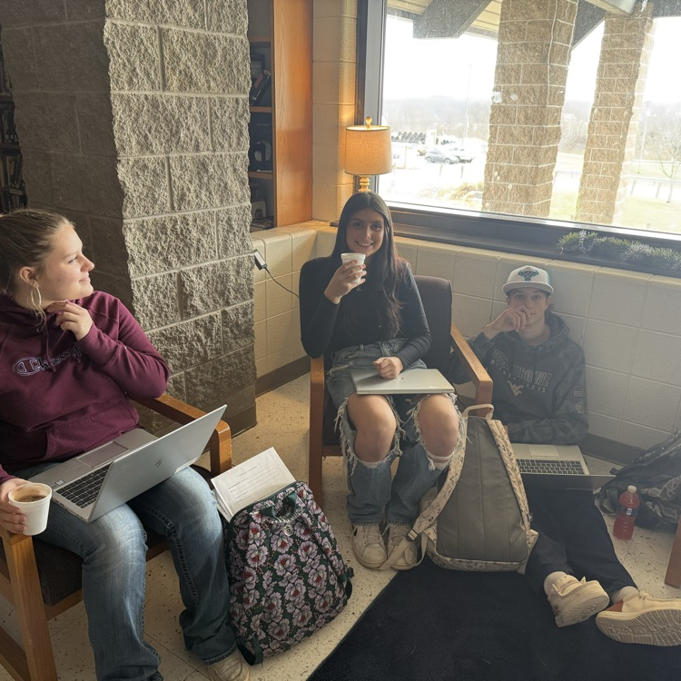 cozy career cafe students 