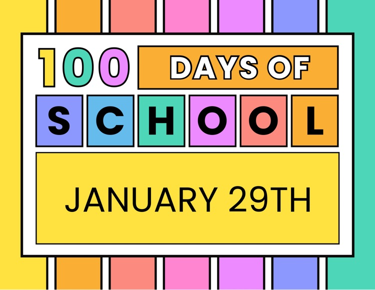 100th day of school flier