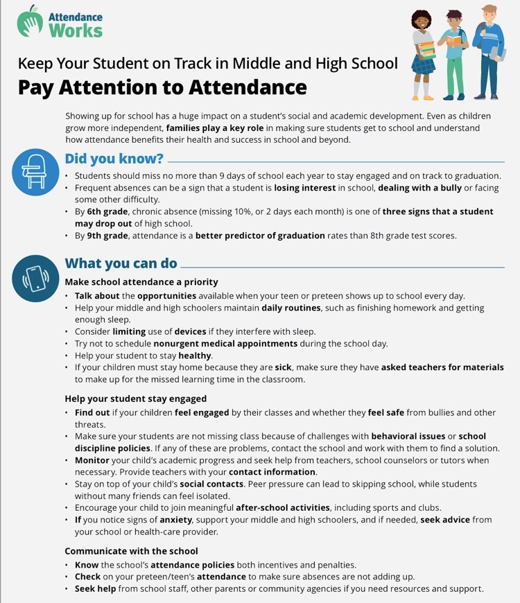 attendance works informational flyer