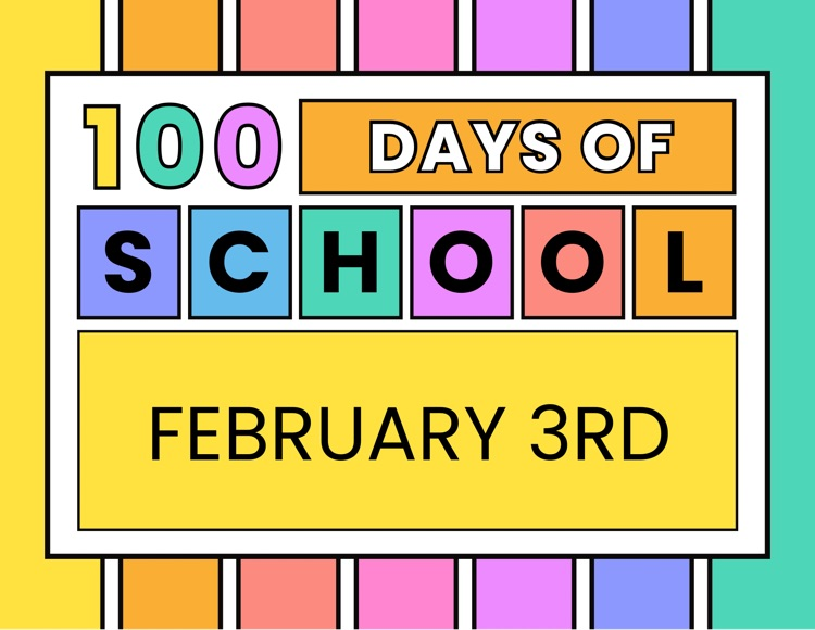 one hundredth day of school graphic
