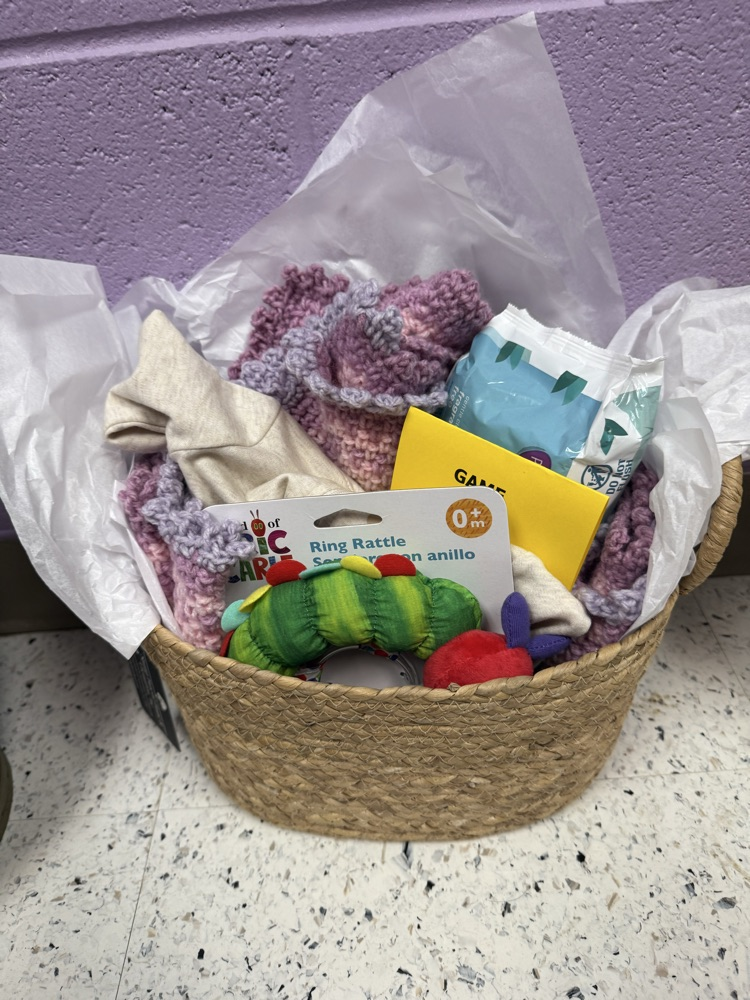 baby basket donated by stump’s funeral home