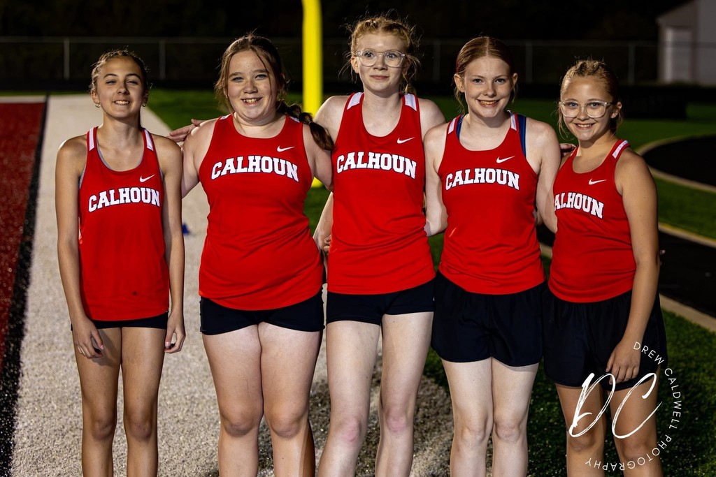 Middle School Track memebers