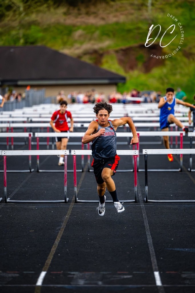 Calhoun Runner on Hurdles