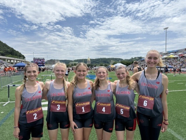 Girls Track team members
