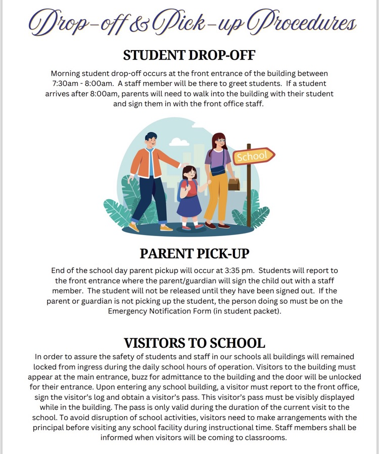 PHE procedures pick up and drop off  