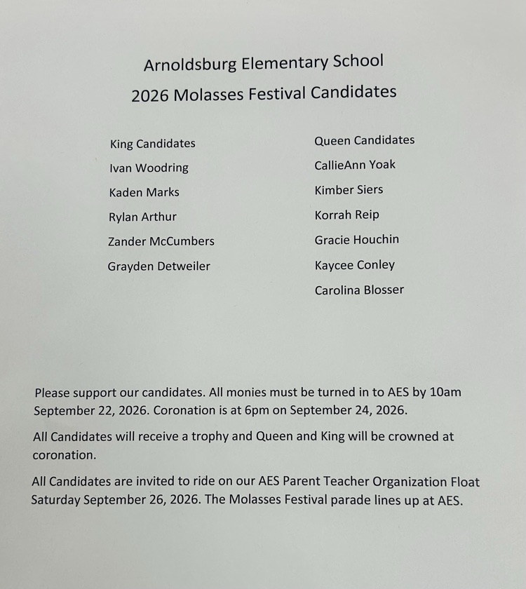 molasses festival candidates 