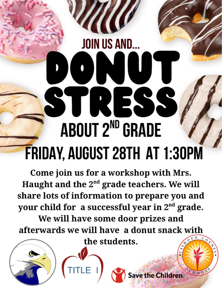 Donut Stress about 2nd Grade Flier
