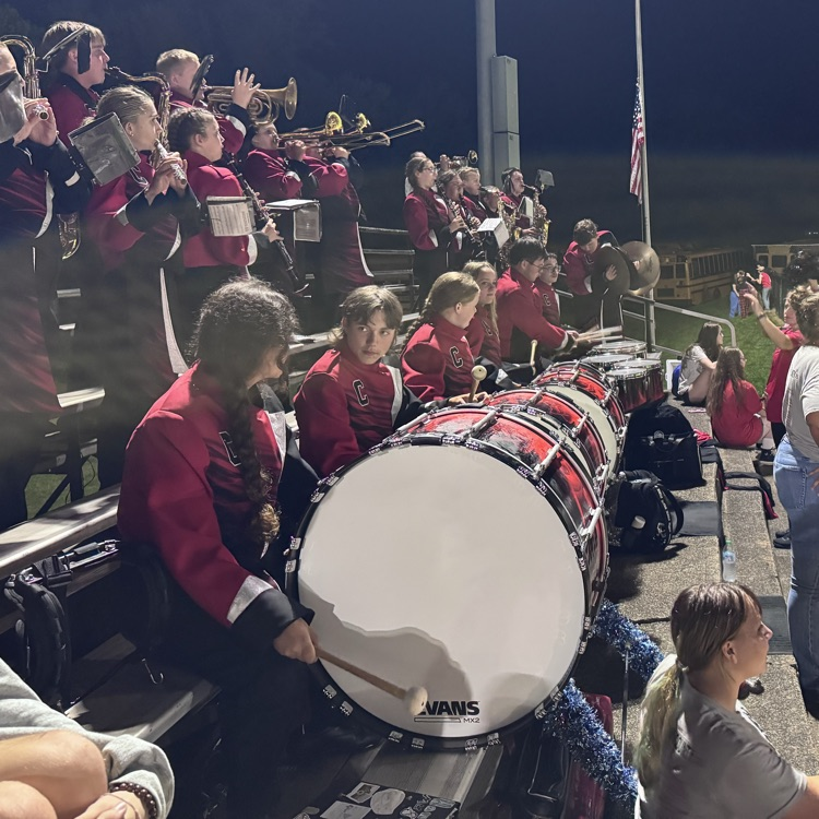 band is playing the fight song
