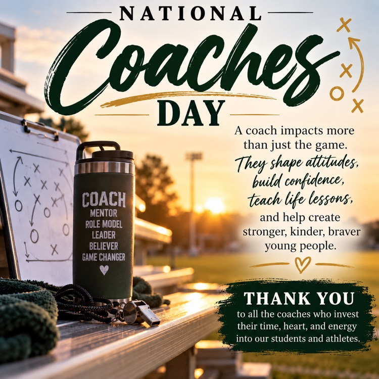 graphic image celebrating national coaches day