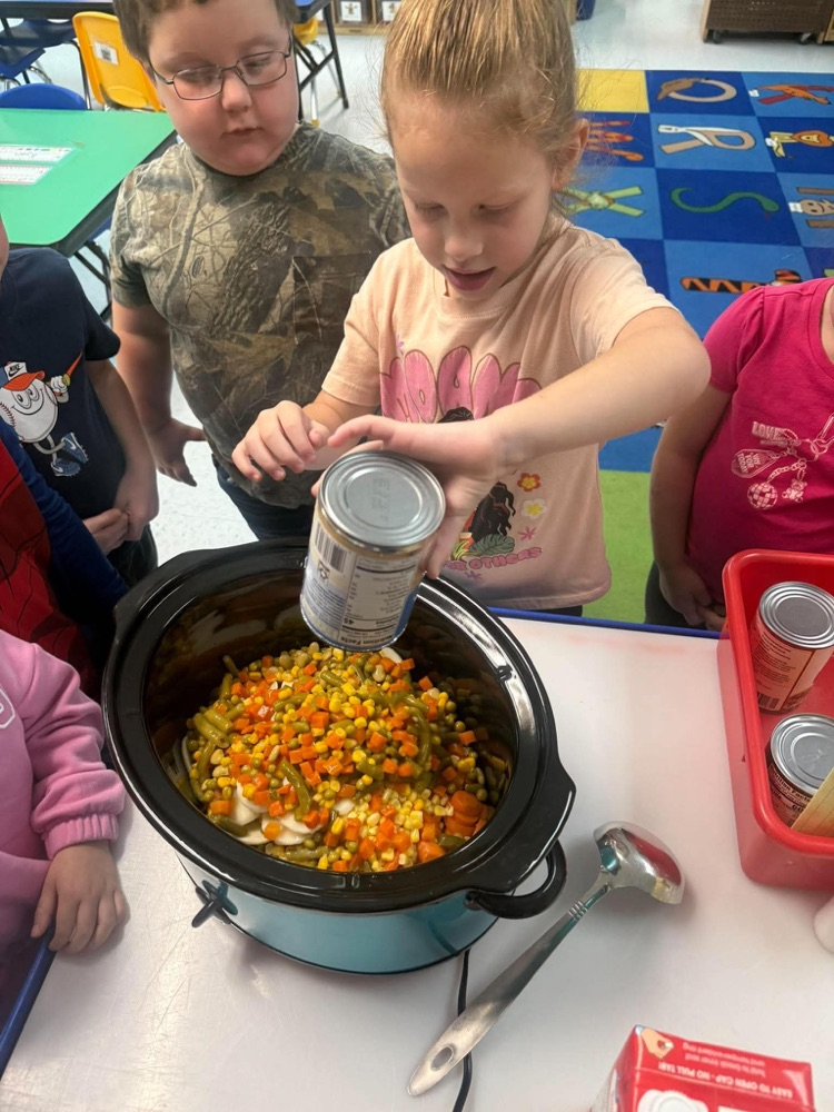 preschoolers with stone soup