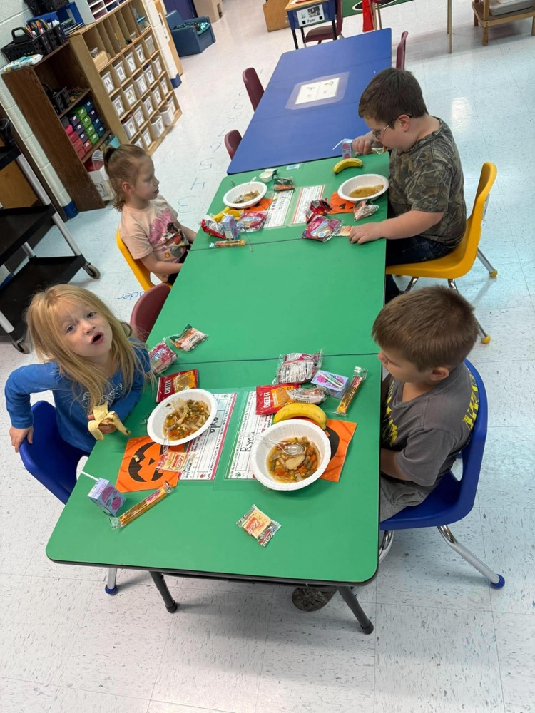 preschoolers with stone soup