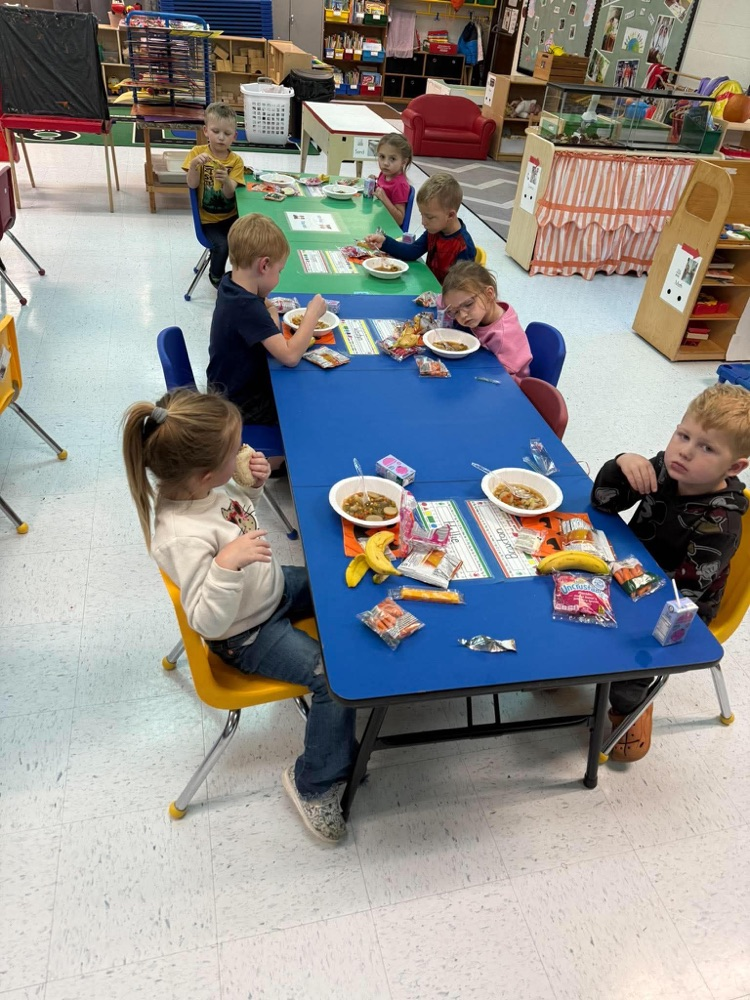 preschoolers with stone soup