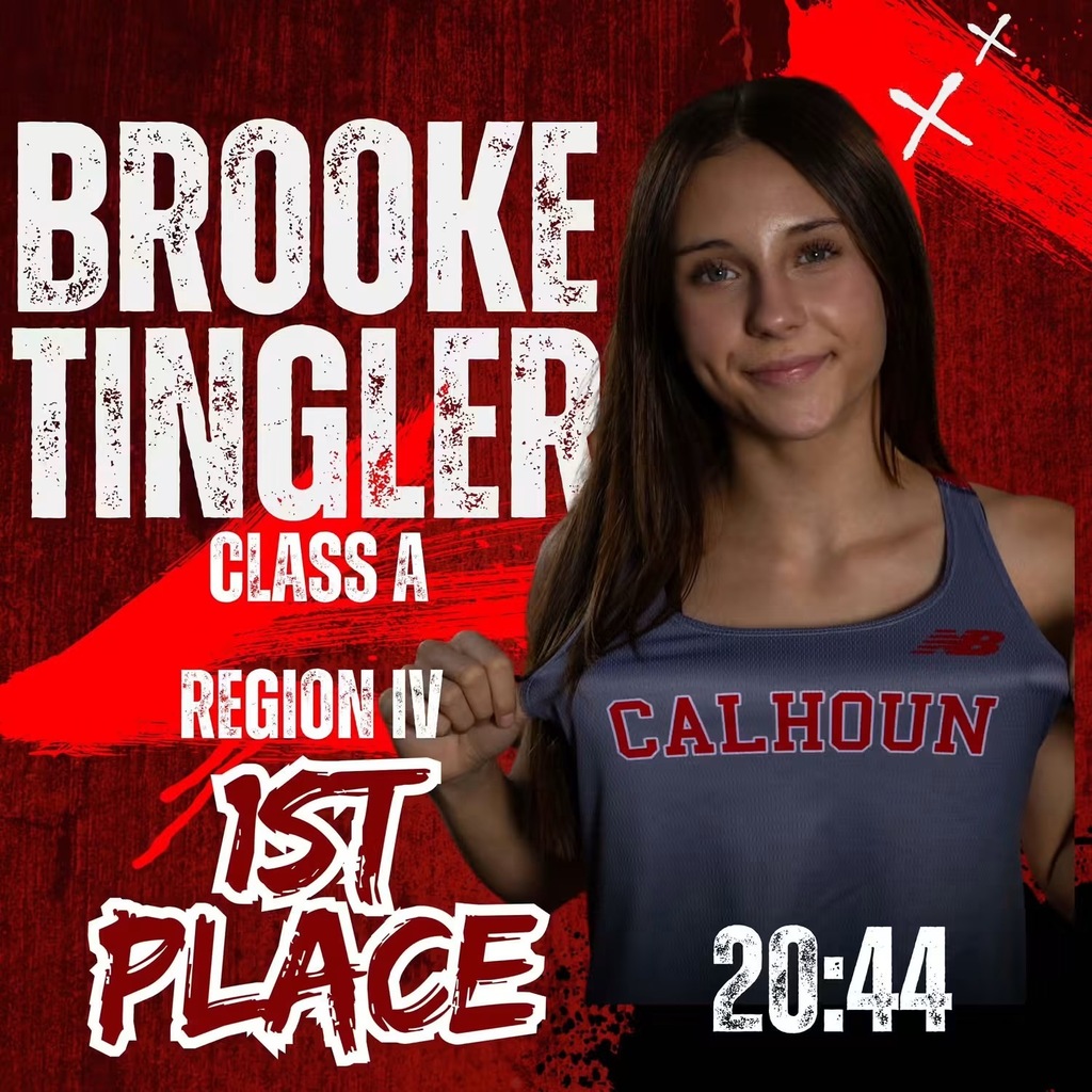 Info graphic Brooke Tingler 1st place Class A Region 4 - picture of Brooke