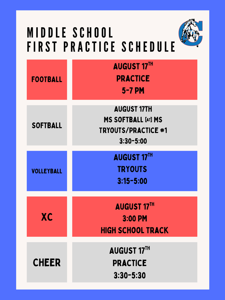 Prac Schedule
