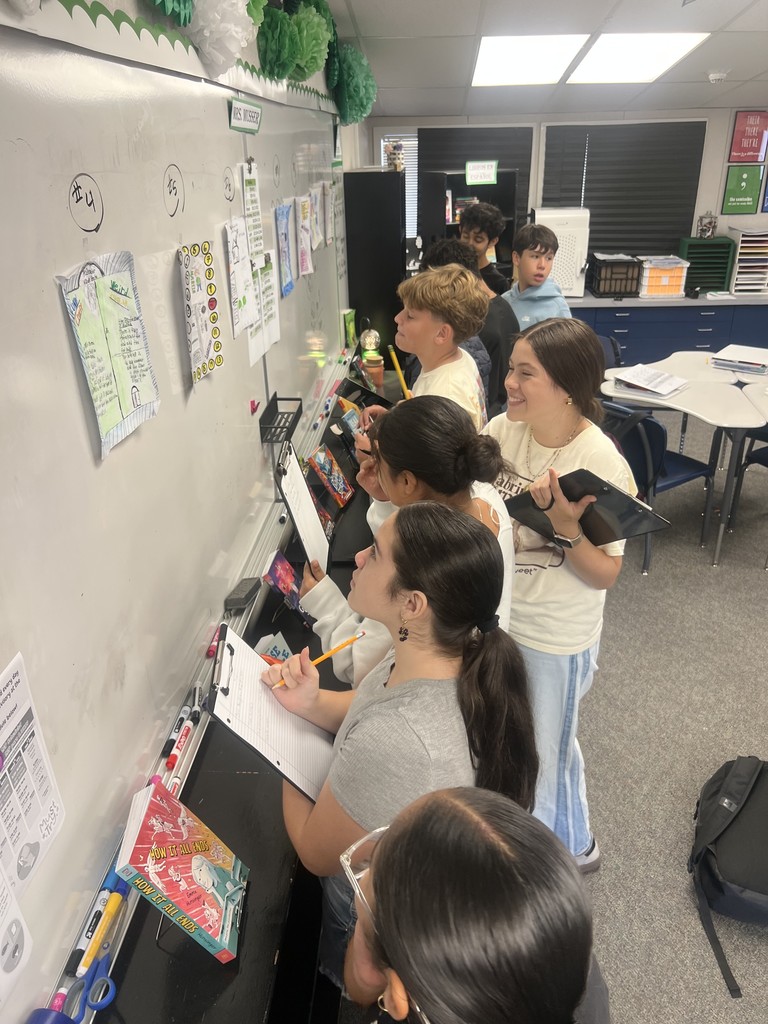 students in class