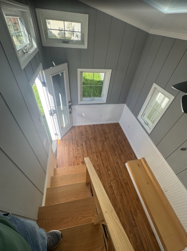 picture walking down the staris