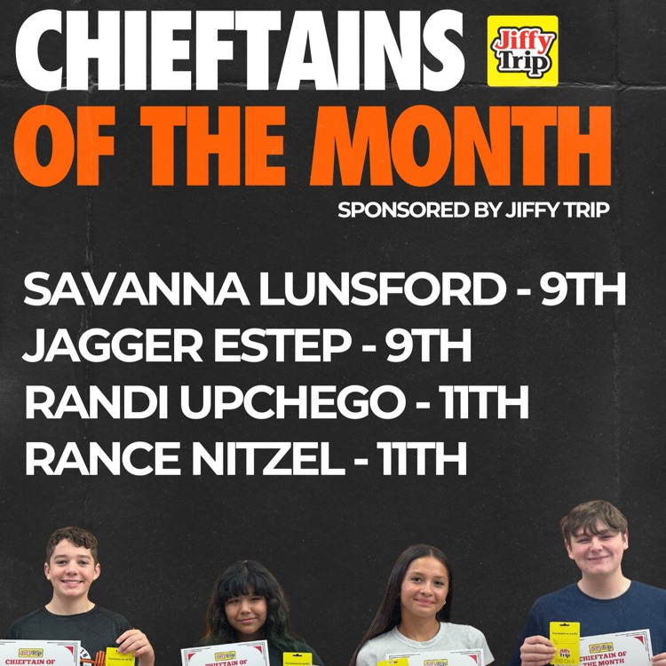 August Chieftains of the Month 
