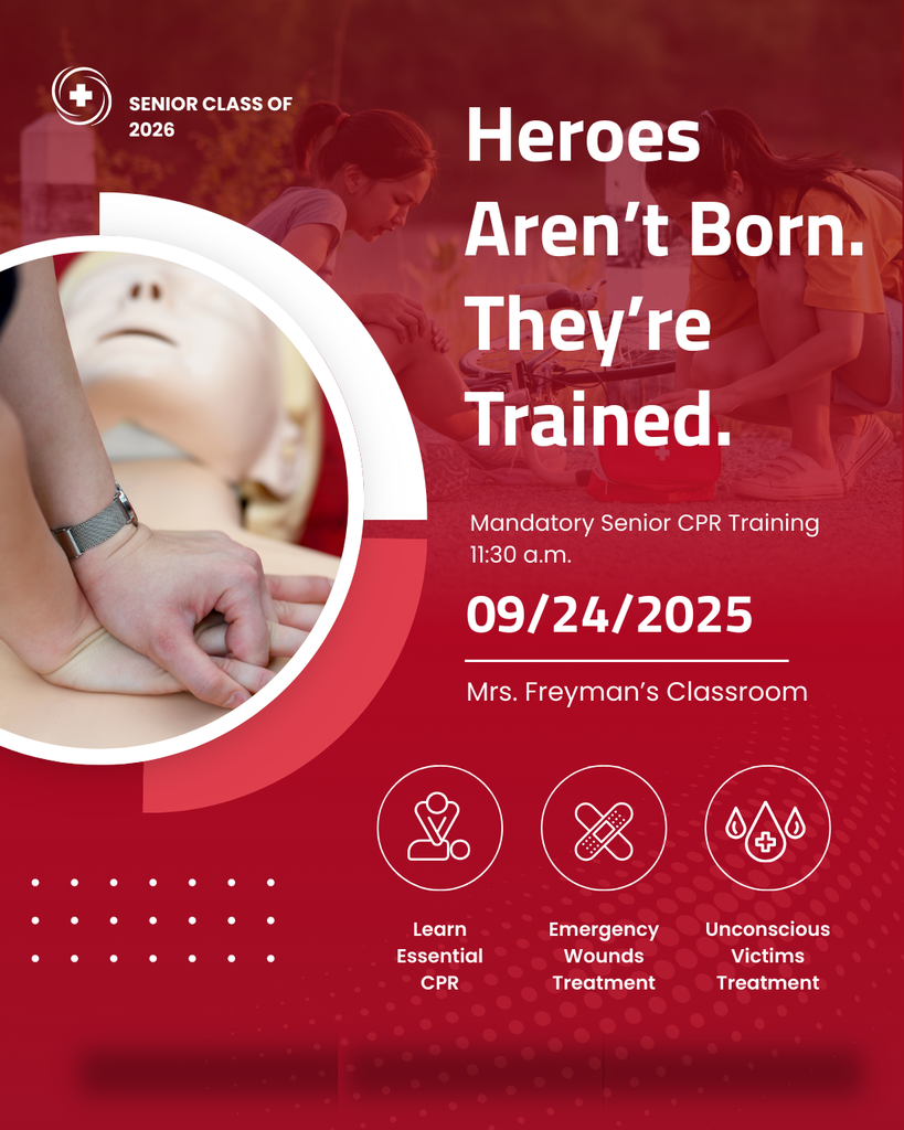 Red and White Modern First Aid and CPR Training Instagram Post