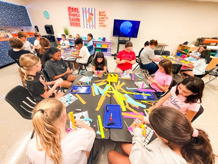 6th grade getting creative.
