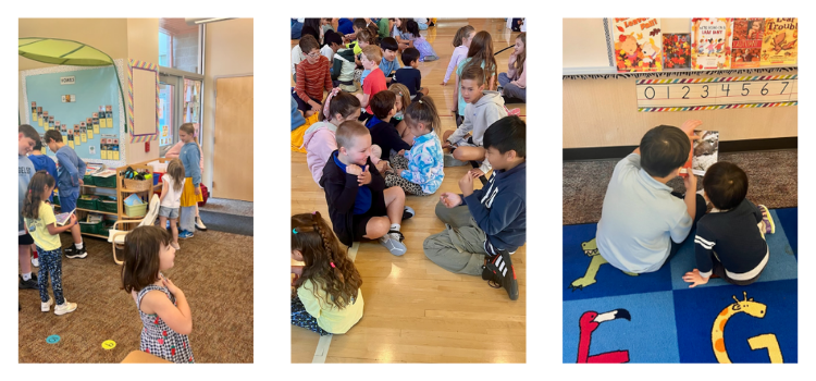 Older students working with younger students