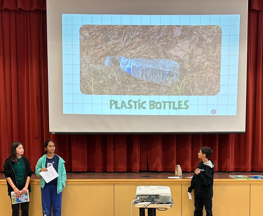 OMS 7th graders at WBE watershed