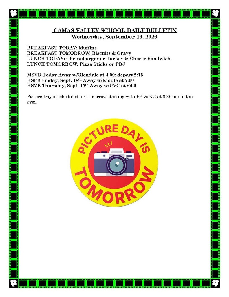 Daily Bulletin 09-16-2026