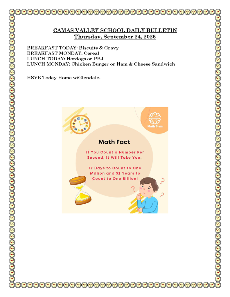 DAILY BULLETIN 09-24-2026