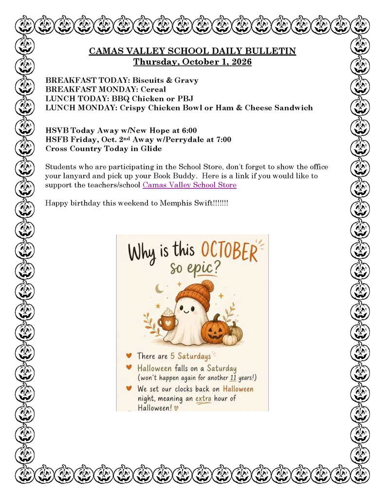 Daily Bulletin 10-01-2026