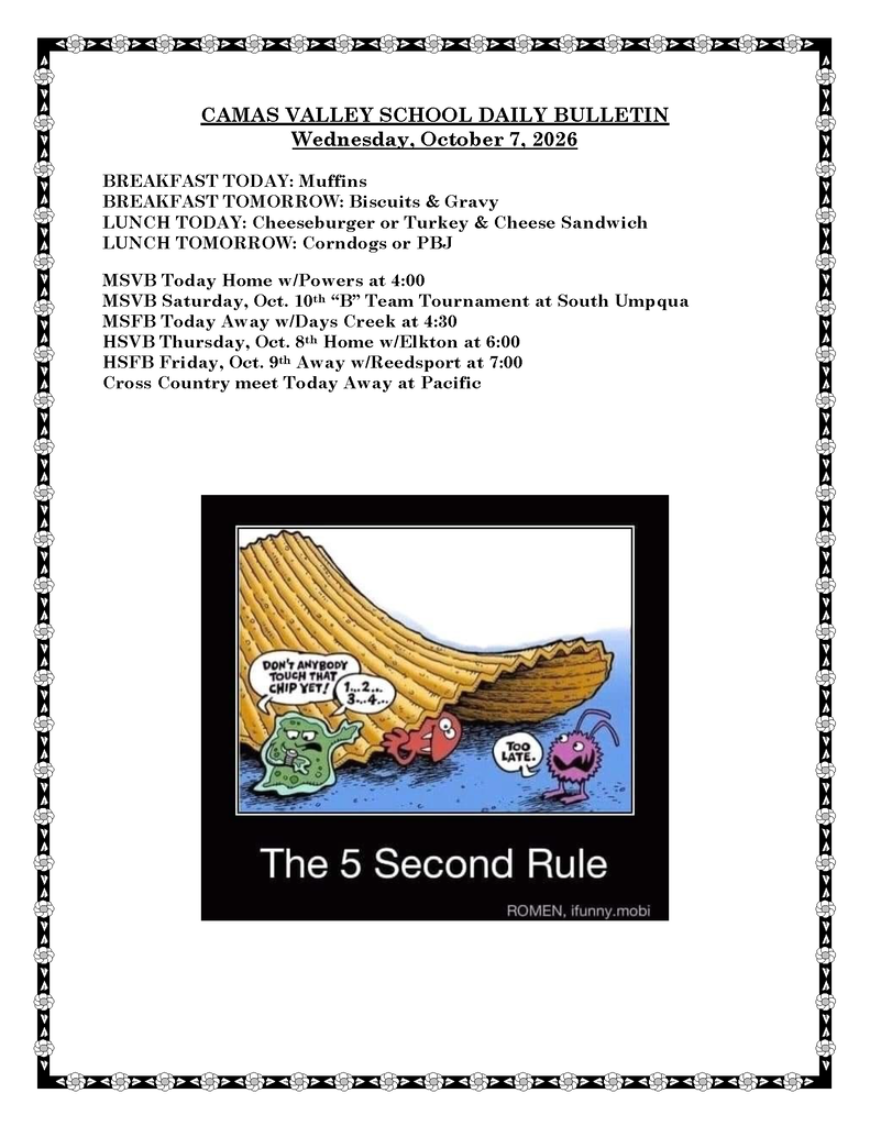 DAILY BULLETIN 10-07-2026