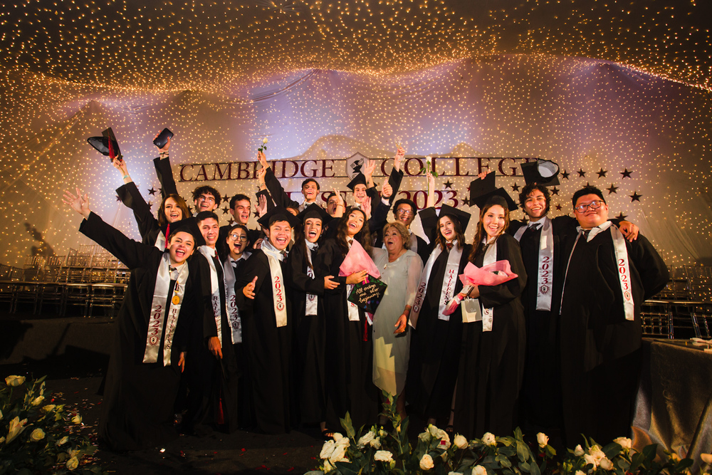 Students Celebrating graduation