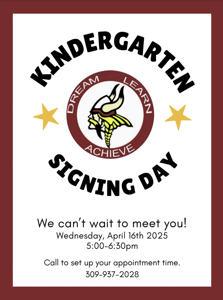 Kindergarten Signing Day