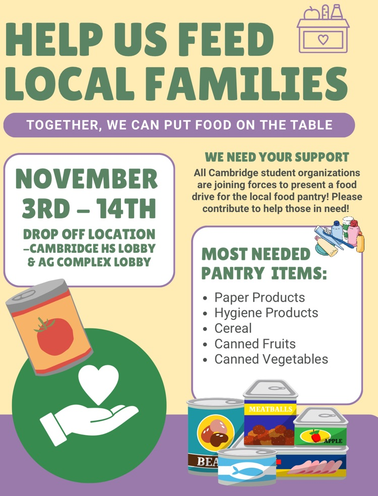 food drive poster
