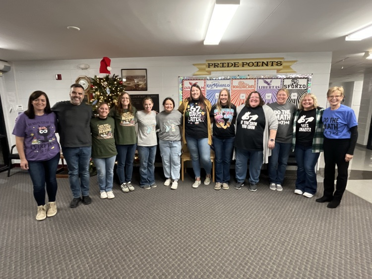 staff dressing with 67