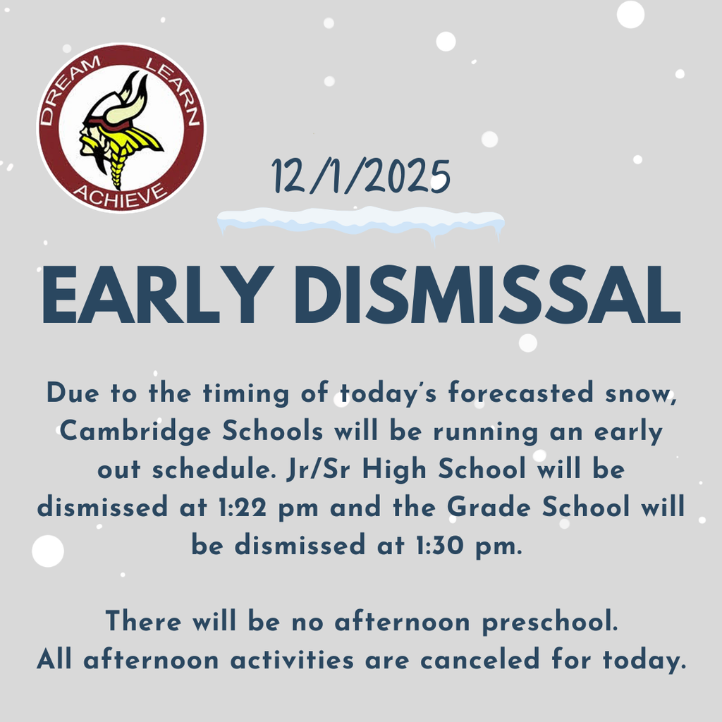 Early Dismissal - December 1, 2025