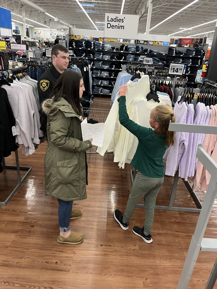 shopping with officer