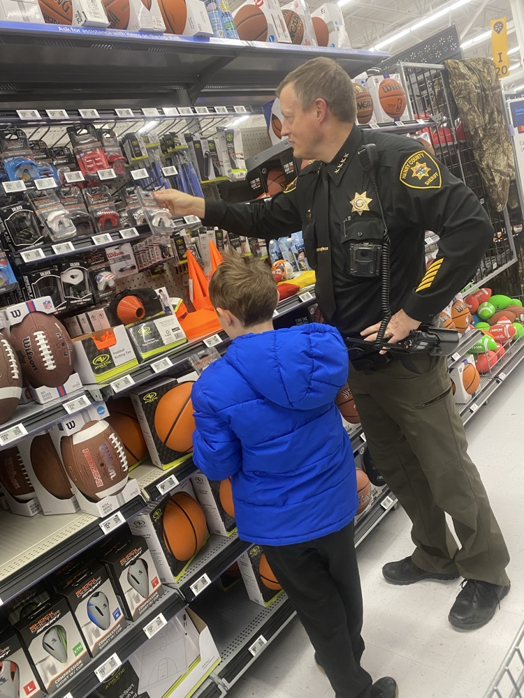shopping with officer