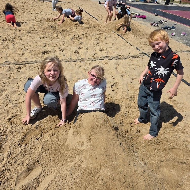 playing in the sand 