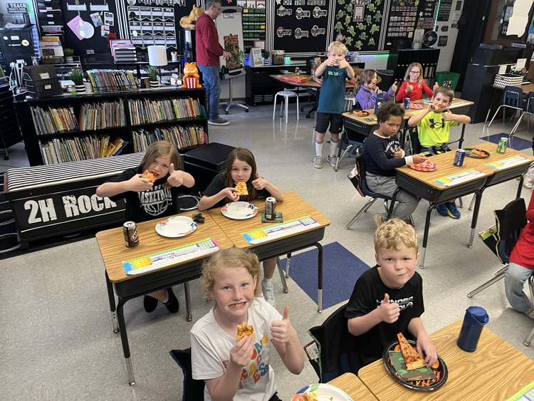 2H pizza party for meeting i-ready goal 